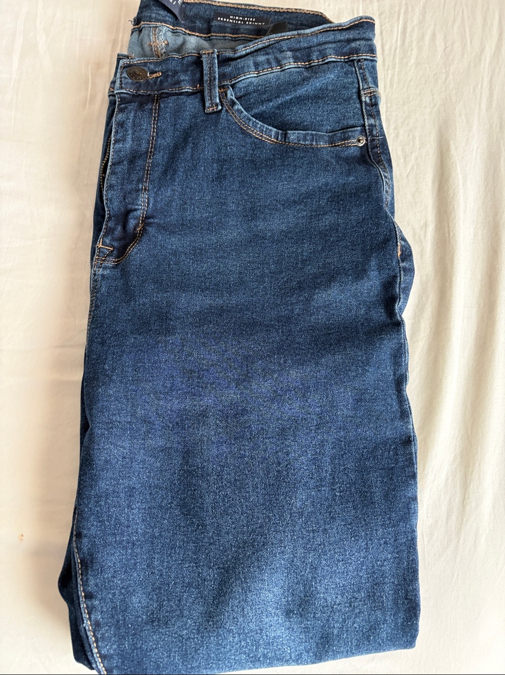 Womens Dark Blue Jeans - high rise essential skinny by curve appeal